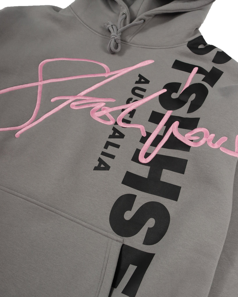 "AUTOGRAPH" SLATE PULLOVER HOOD