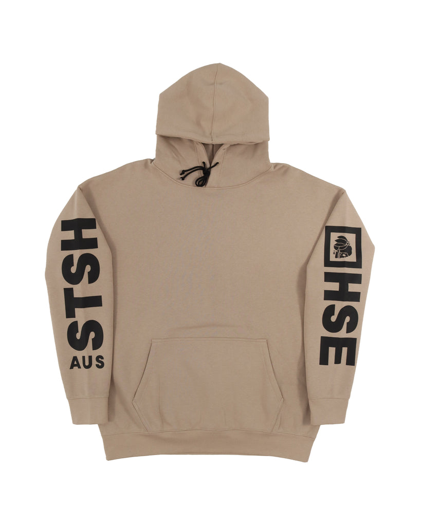 "TITLE" TAUPE PULL OVER HOOD