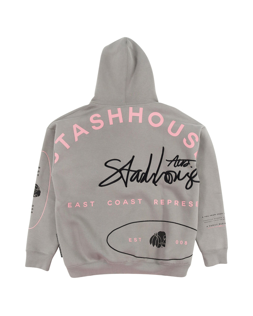 "TYPO" SLATE PULLOVER HOOD