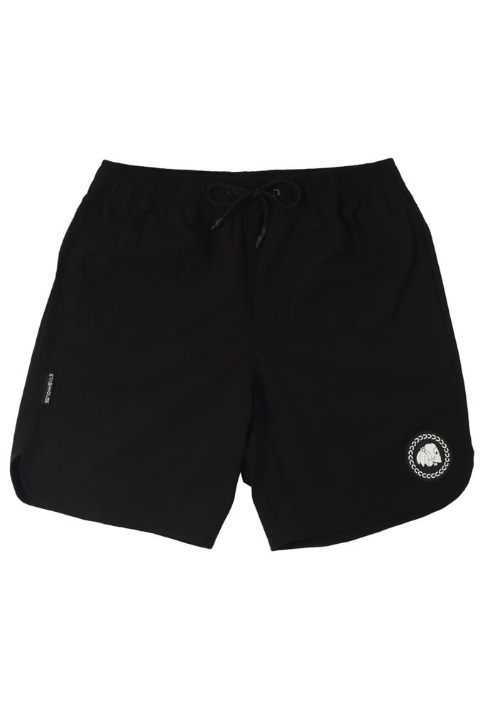 "ICON" BLACK LIFESTYLE SHORTS
