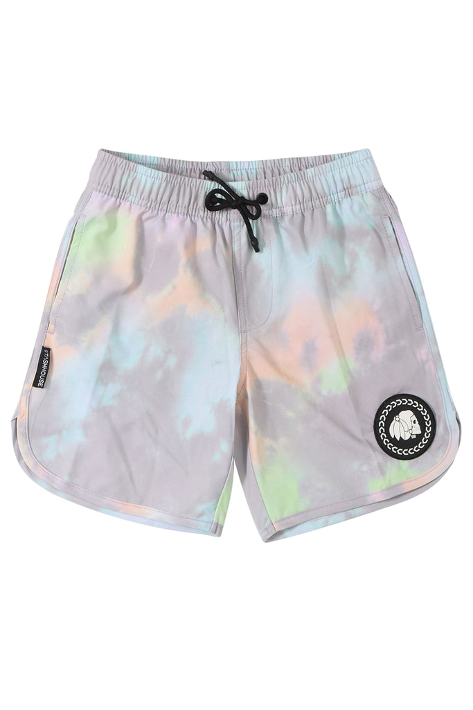 "ICON" TIE DYE YOUTH LIFESTYLE SHORTS