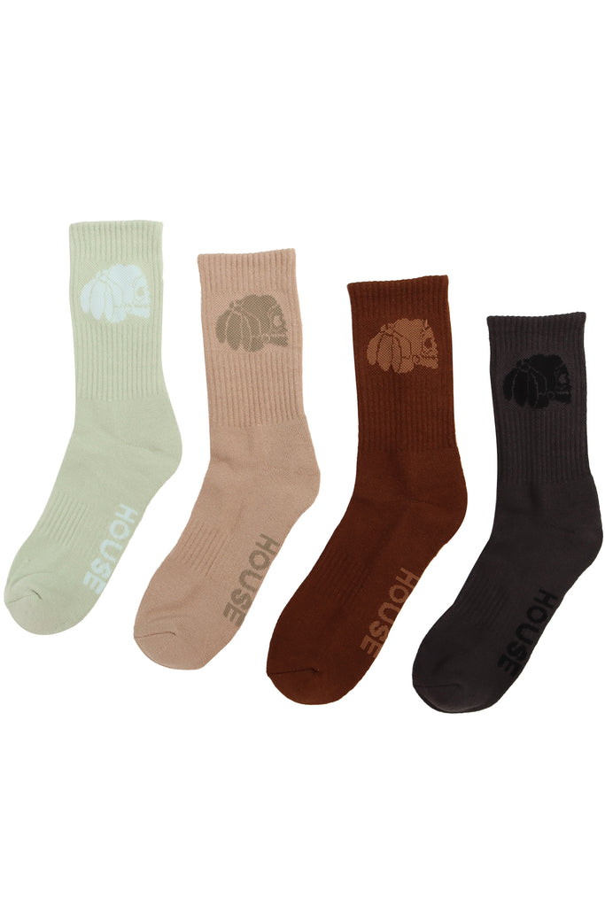 "ICON" CREW SOCK TONAL 4 PACK