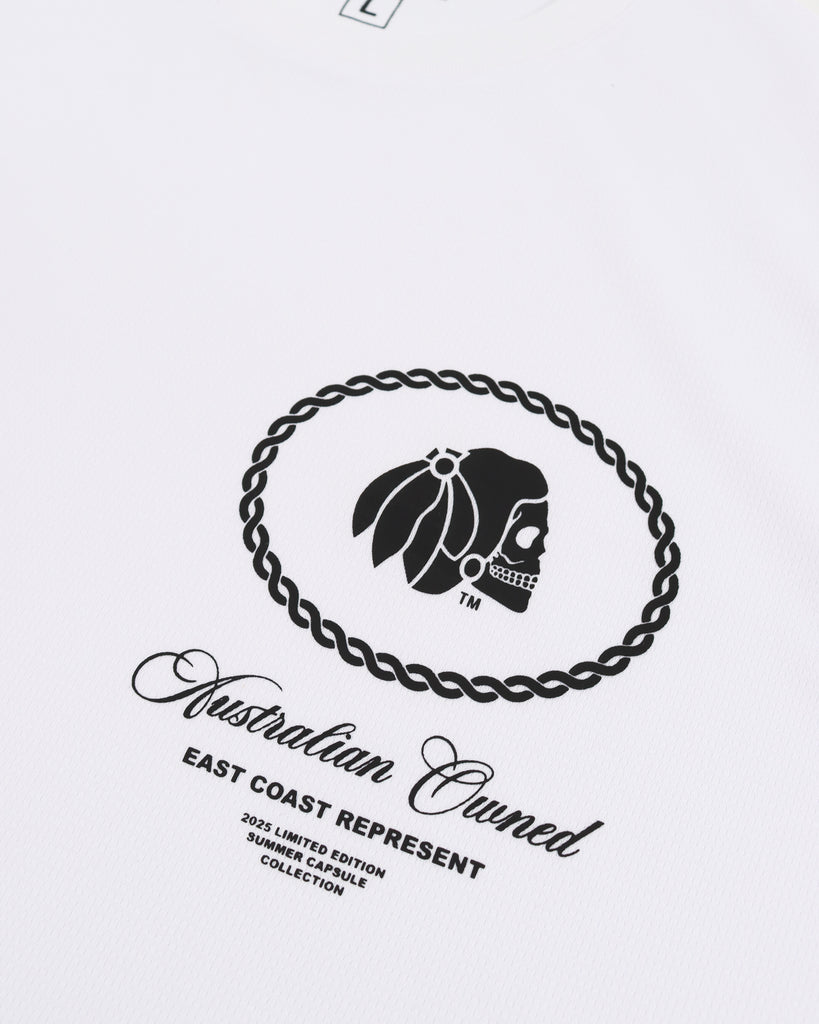 "EAST COAST" WHITE FISHING SHIRT