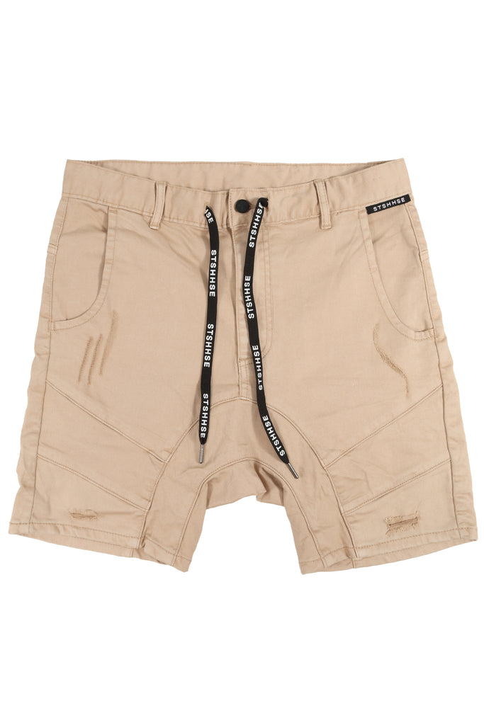 “HIKER” TAUPE DROP PANEL SHORT