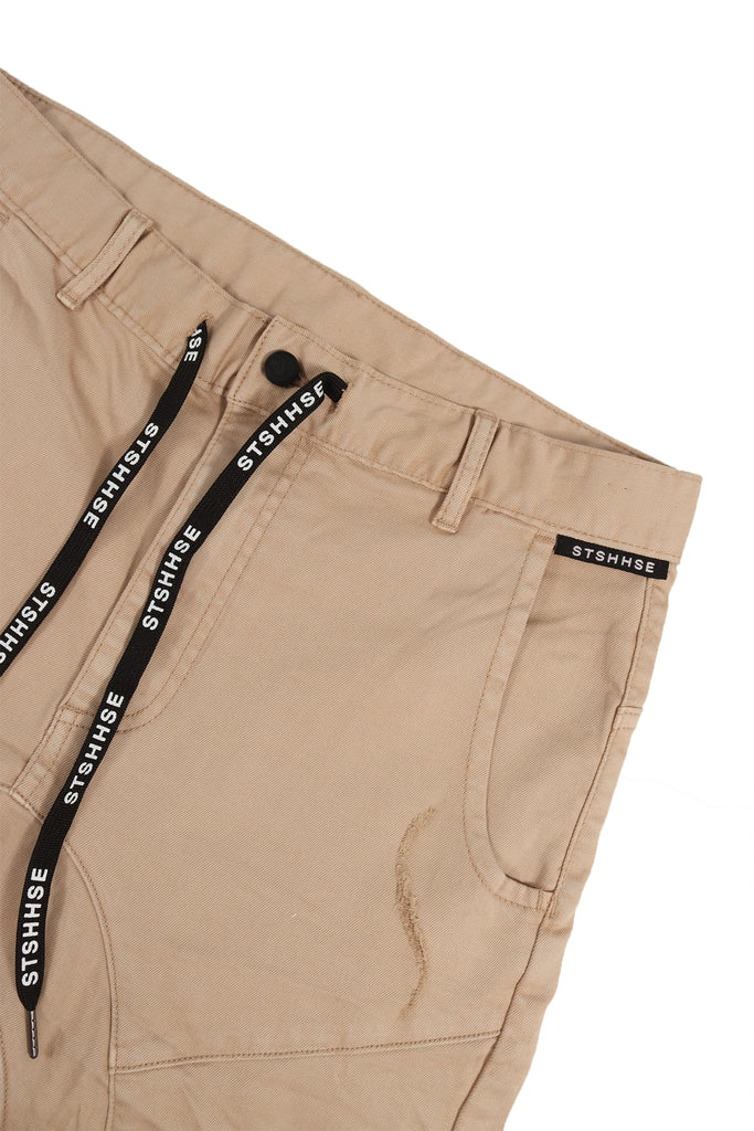 “HIKER” TAUPE DROP PANEL SHORT