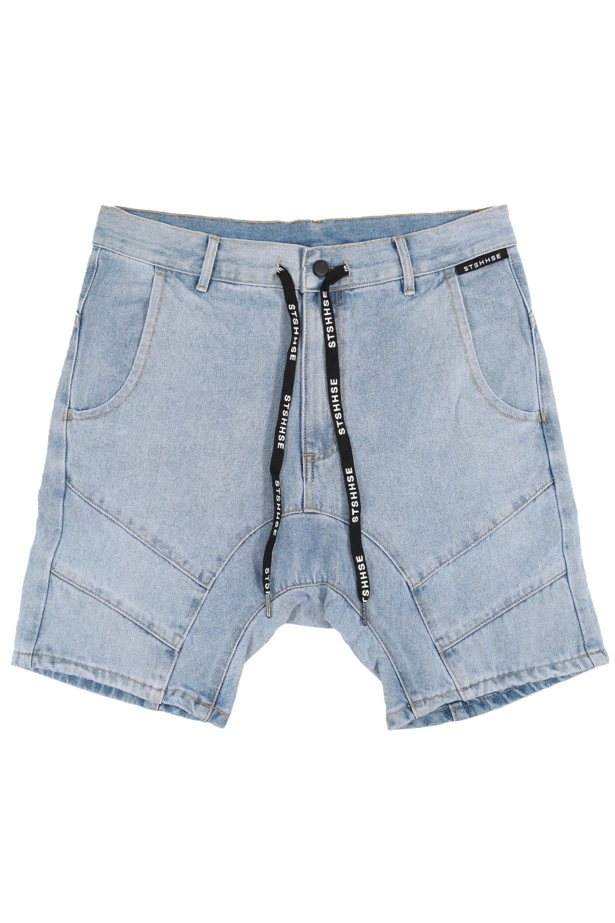 HIKER” WASHED BLUE DROP PANEL SHORT | The Stash House