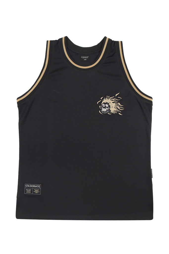 "DESTROY" BLACK MESH JERSEY