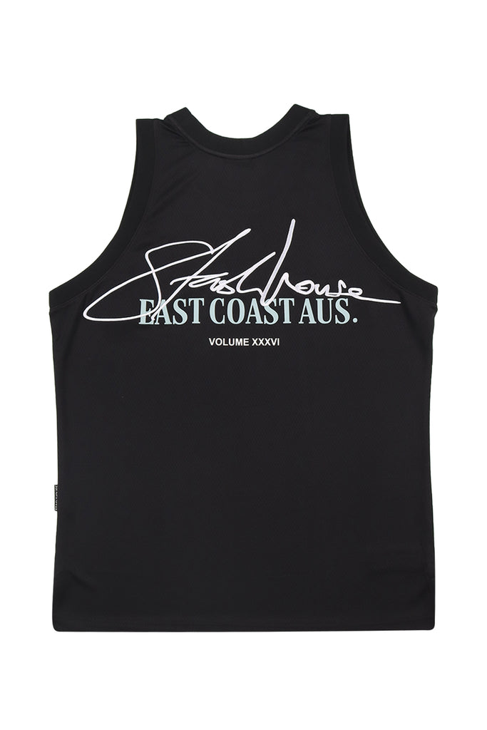 "SIGNATURE" BLACK MESH JERSEY