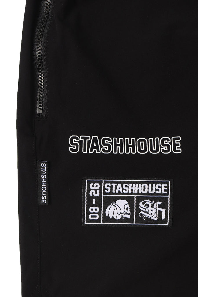 "LOCKED" BLACK LIFESTYLE SHORTS