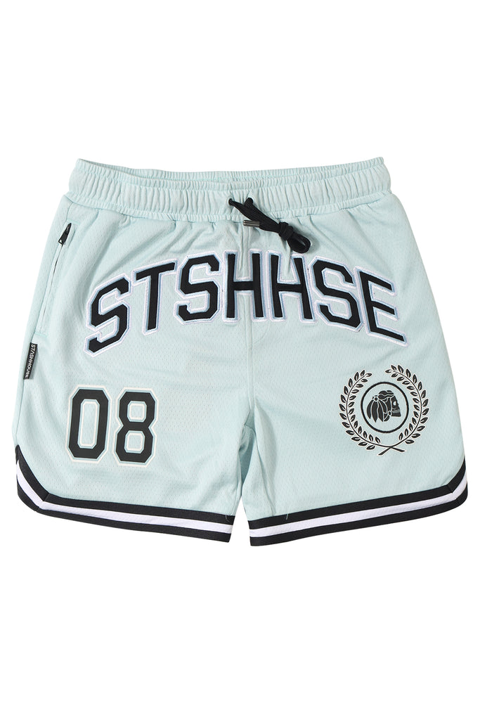 "VARSITY" SKY MESH YOUTH TRACK SHORTS
