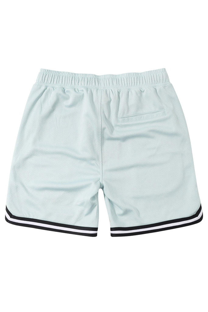 "VARSITY" SKY MESH SHORTS