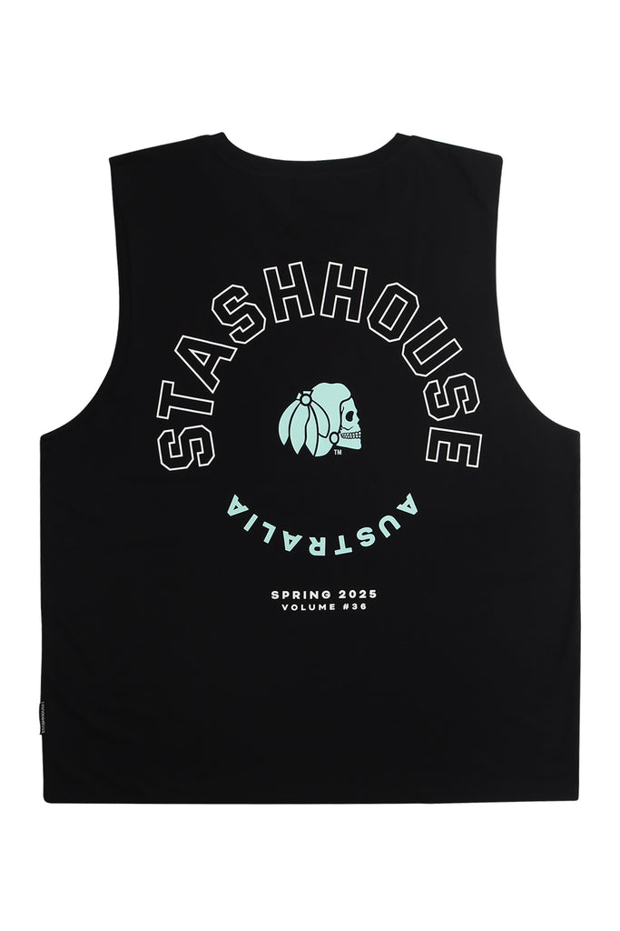 "ARC" BLACK MUSCLE TEE
