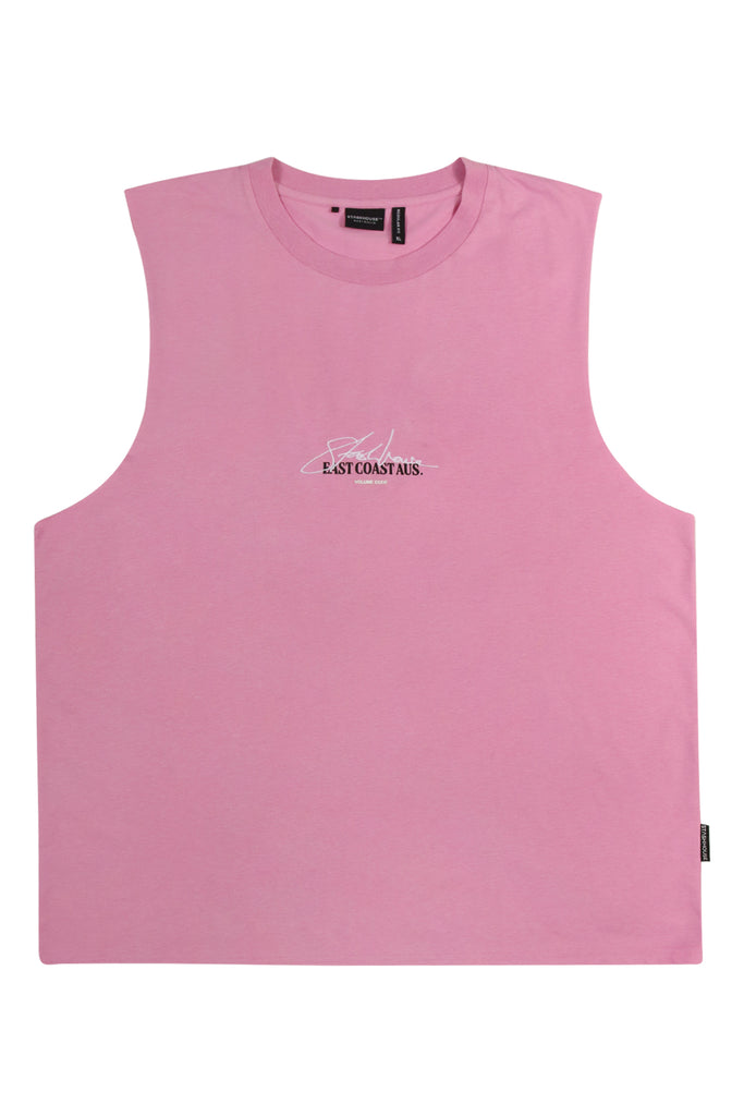 "SIGNATURE" KNOCKOUT PINK MUSCLE TEE