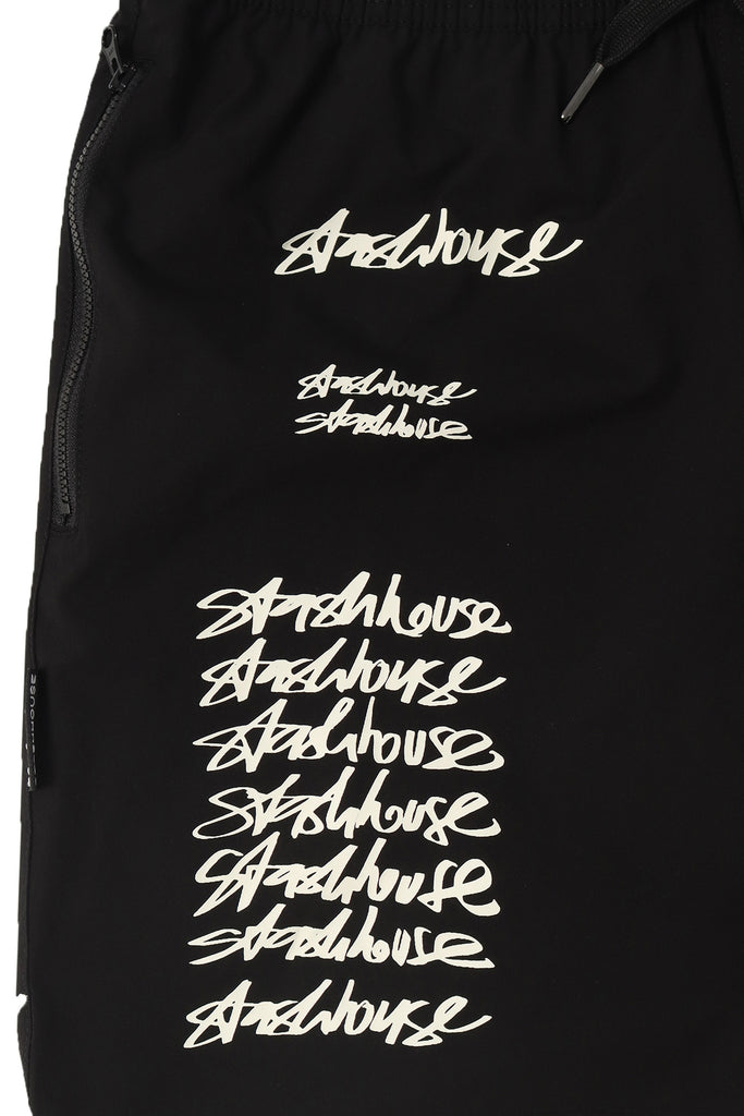 "NOTE" BLACK LIFESTYLE SHORTS