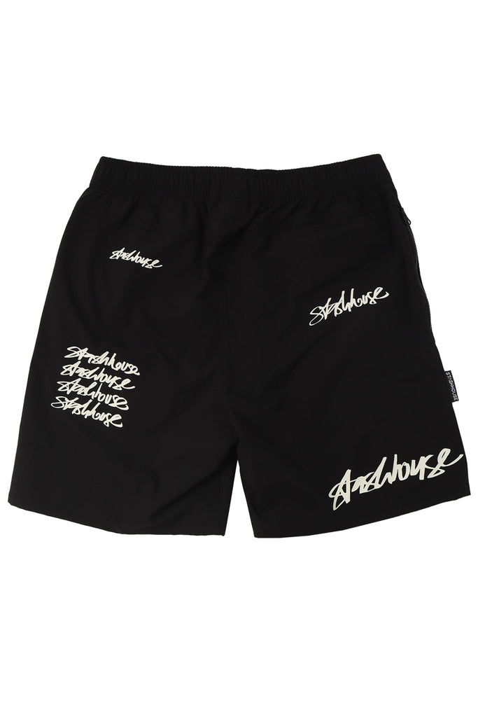 "NOTE" BLACK LIFESTYLE SHORTS