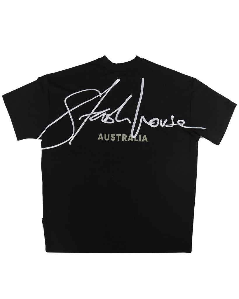 "EDITION" BLACK OVERSIZE TEE