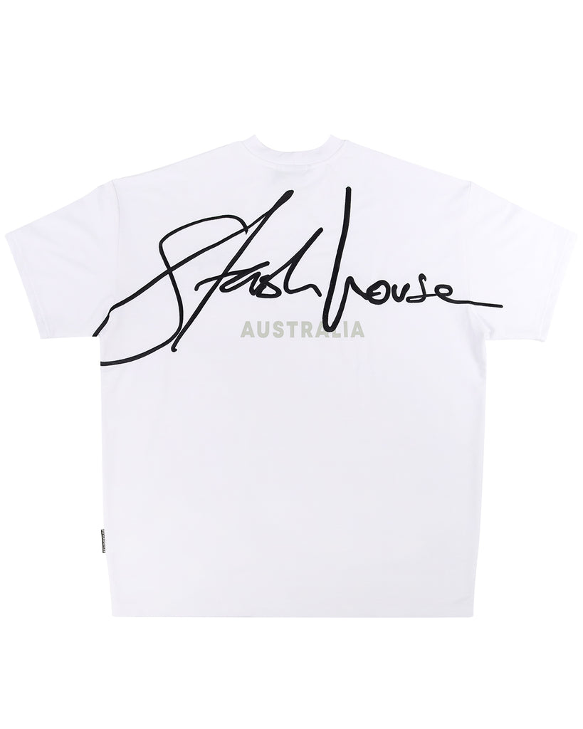 "EDITION" WHITE OVERSIZE TEE