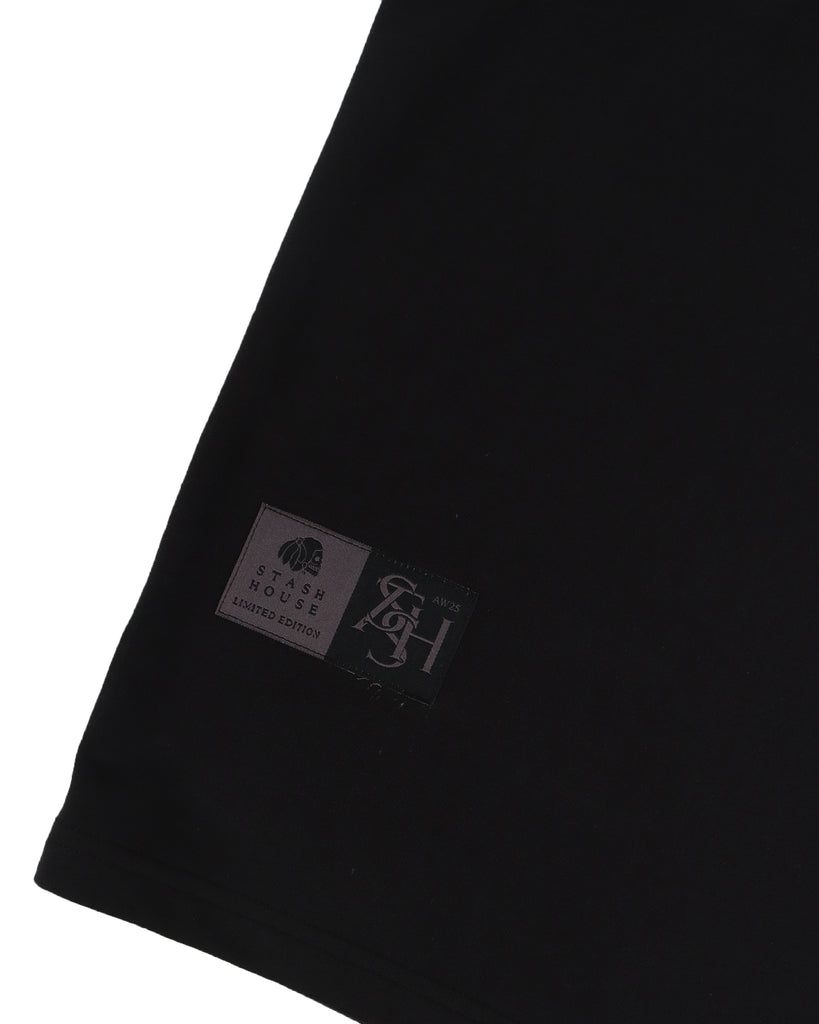 "SEASON" BLACK OVERSIZE TEE