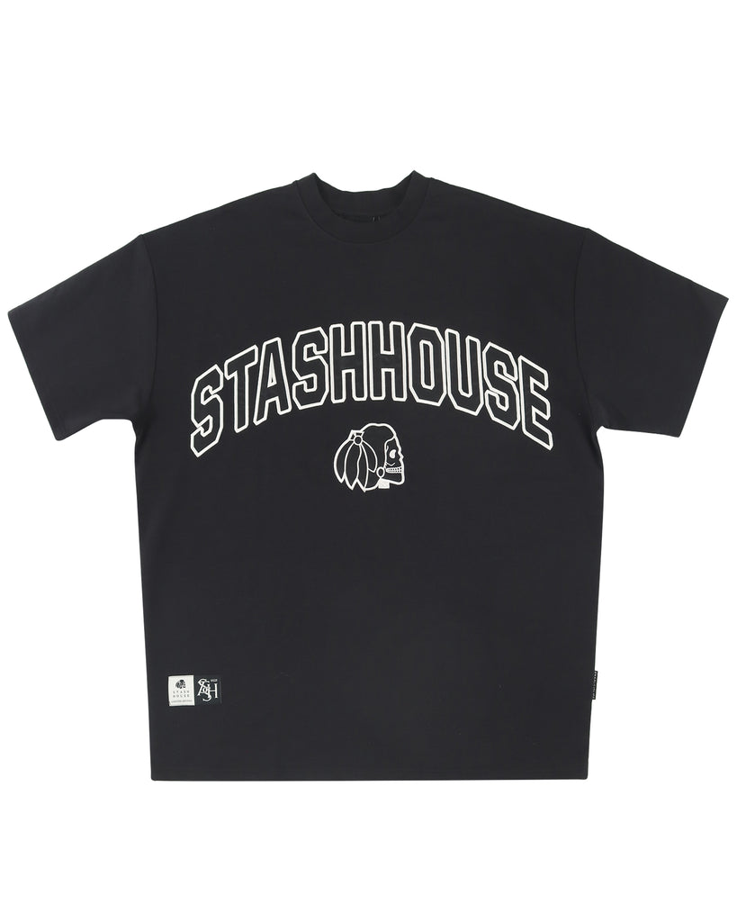 "SEASON" BLACK / SAIL OVERSIZE TEE