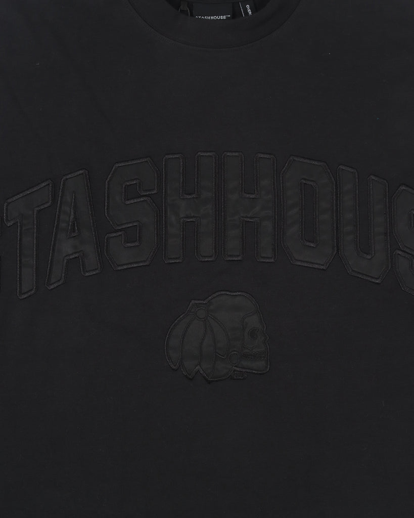 "SEASON" BLACK / BLACK OVERSIZE TEE