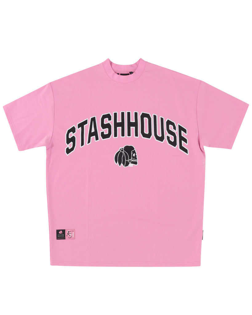 "SEASON" KNOCKOUT PINK OVERSIZE TEE