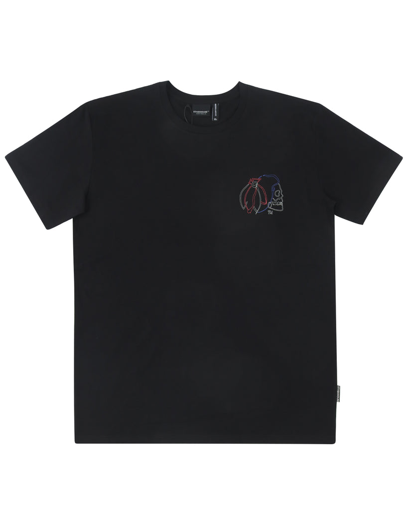 "PAINTBOX" BLACK REGULAR TEE