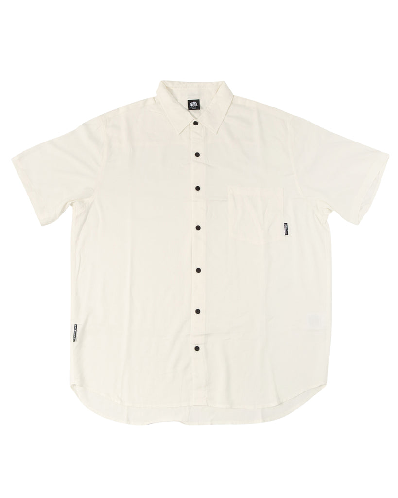 "PARTY" WHITE RAYON BUTTON UP