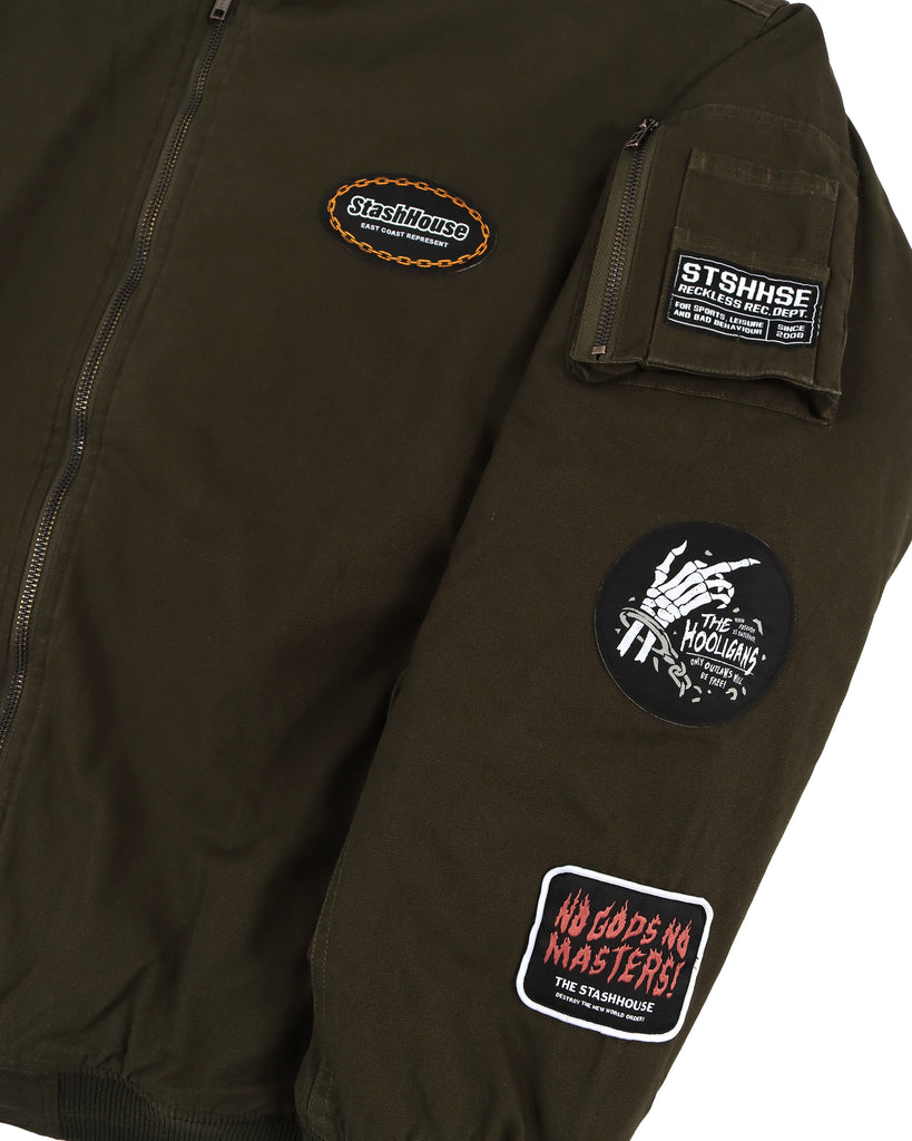 "REBEL" ARMY BOMBER JACKET