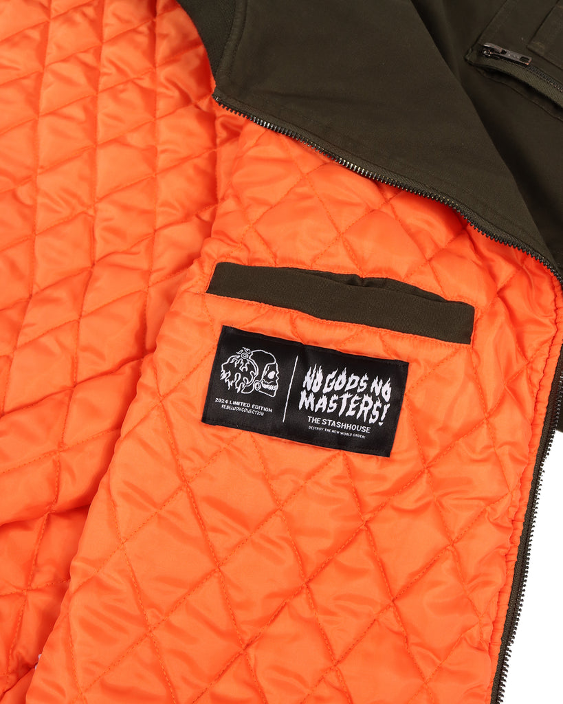 "REBEL" ARMY BOMBER JACKET