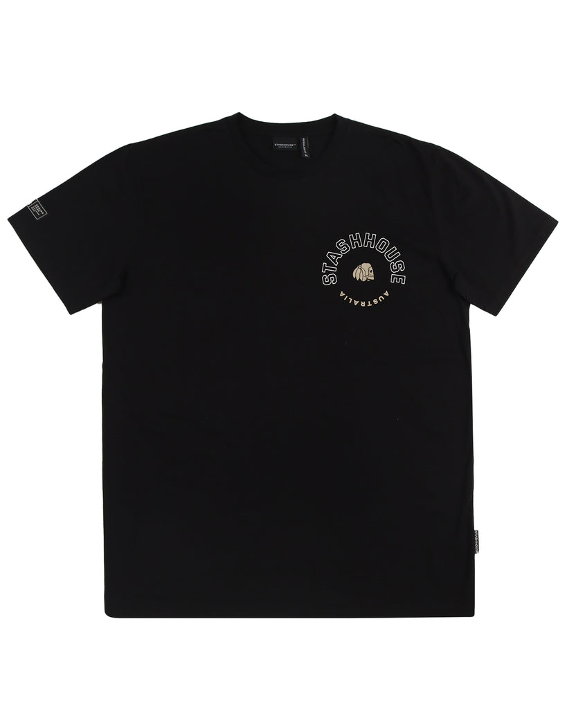 "ARC" BLACK REGULAR TEE