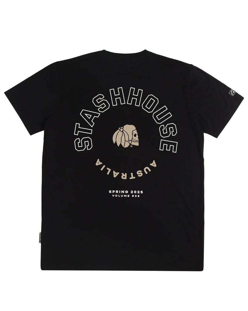 "ARC" BLACK REGULAR TEE