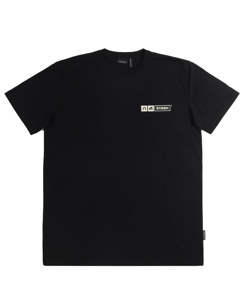 "BLOCK" BLACK REGULAR TEE