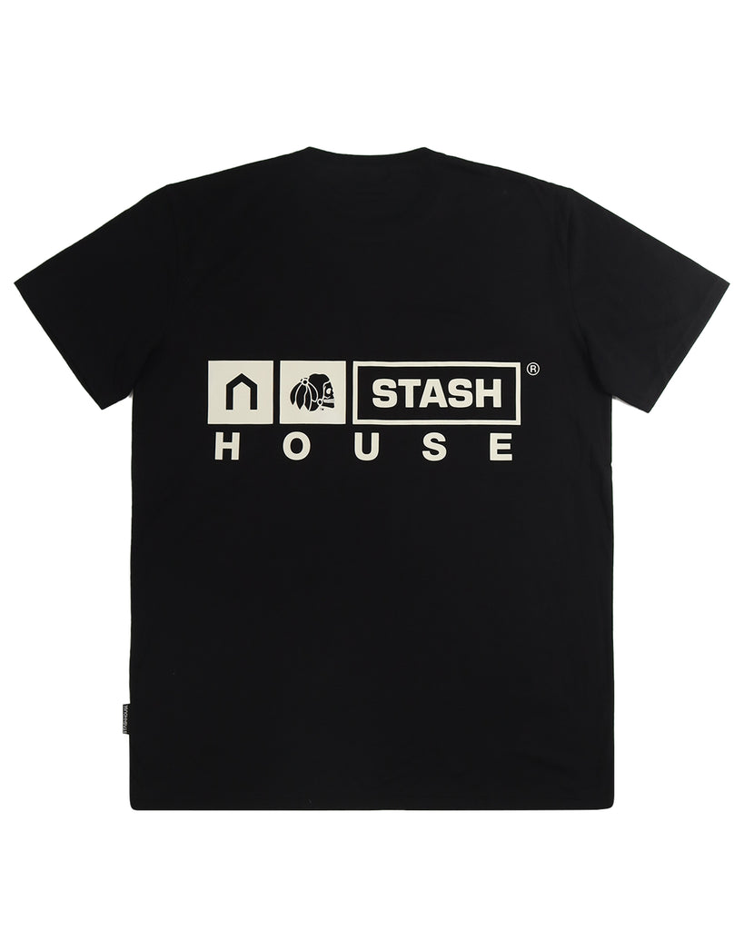 "BLOCK" BLACK REGULAR TEE