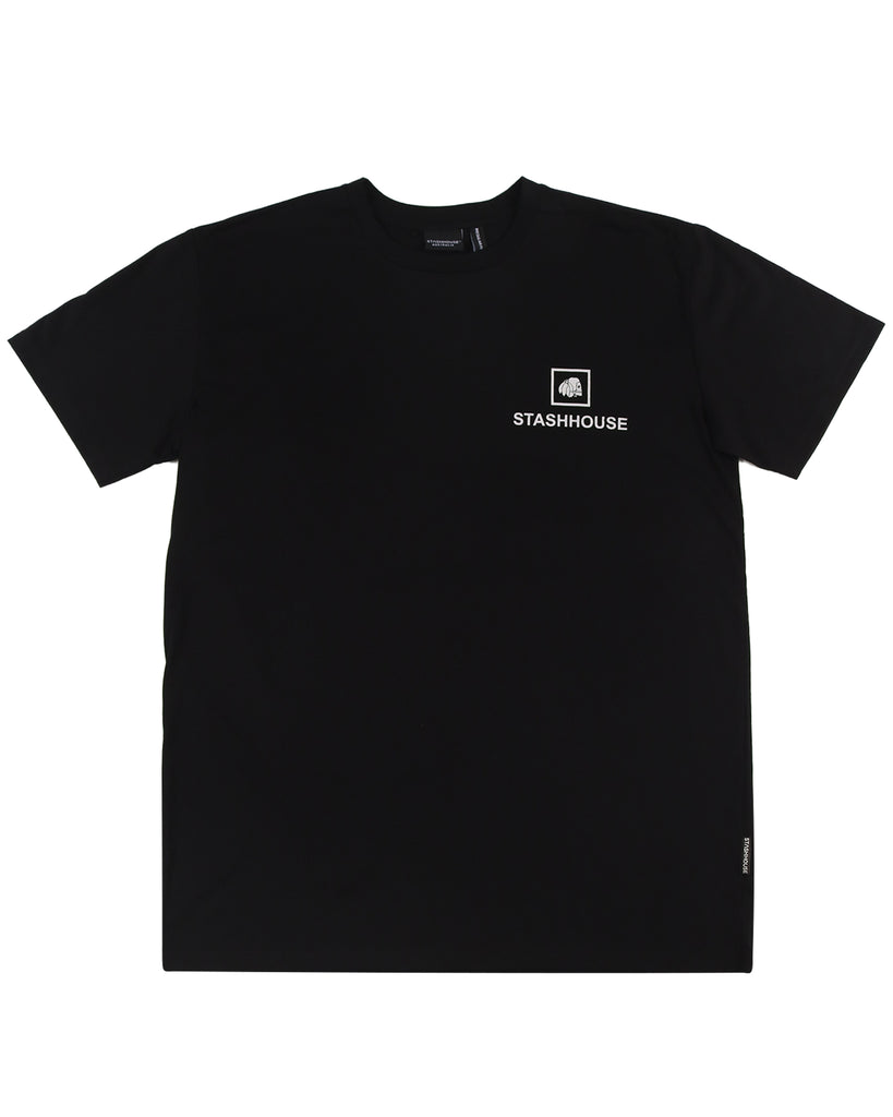 "BOXED" BLACK REGULAR TEE