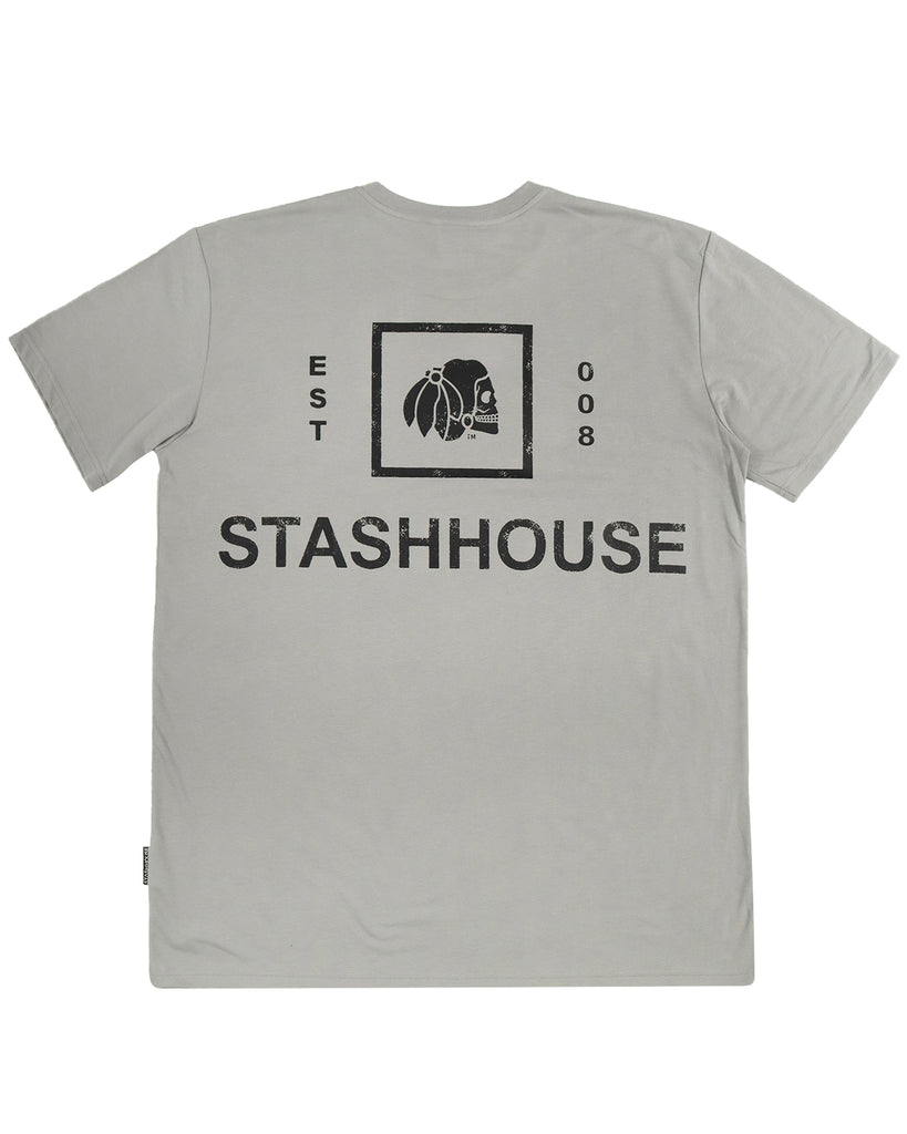 "BOXED" SLATE REGULAR TEE