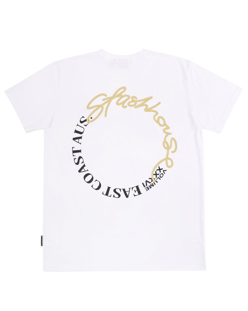"CENTRIC" WHITE REGULAR TEE