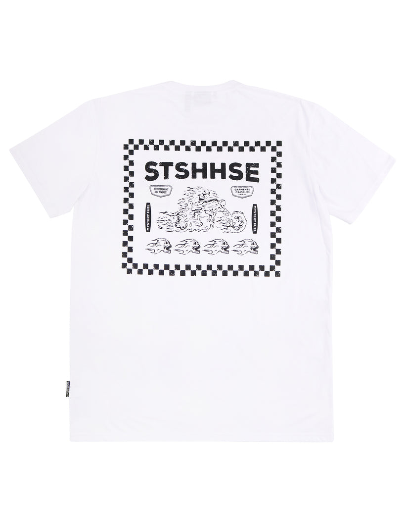 "MOTO" WHITE REGULAR TEE