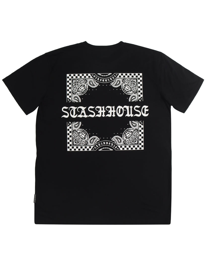 "SCARF" BLACK REGULAR TEE