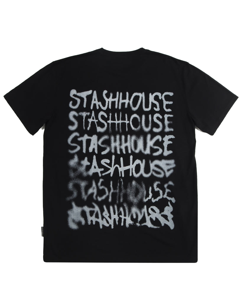 "TAGGED" BLACK REGULAR TEE
