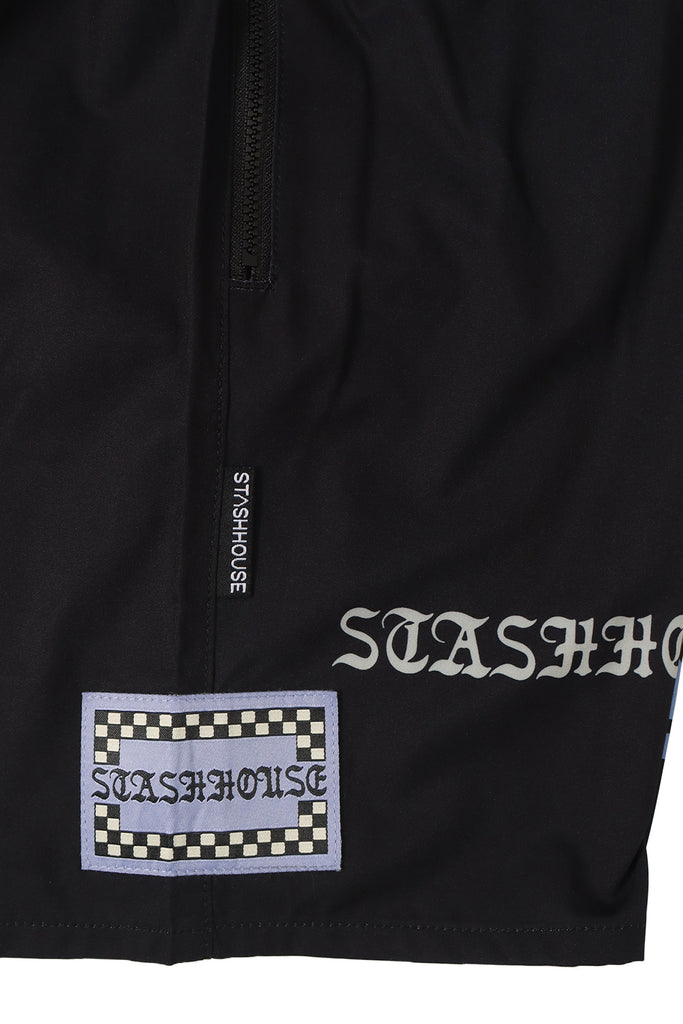 "SCARF" BLACK LIFESTYLE SHORTS