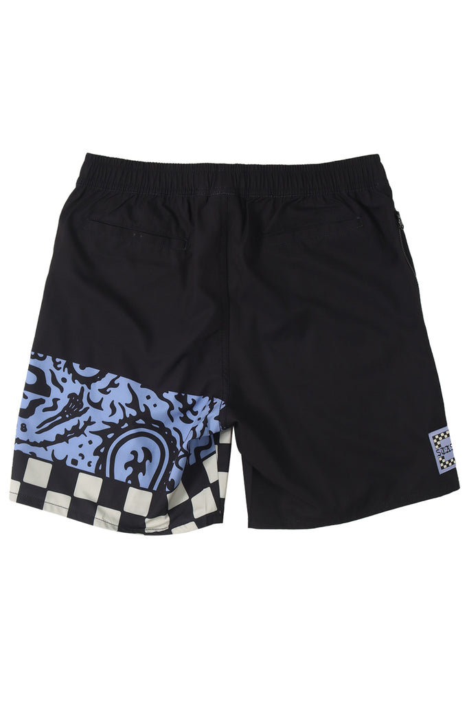 "SCARF" BLACK LIFESTYLE SHORTS