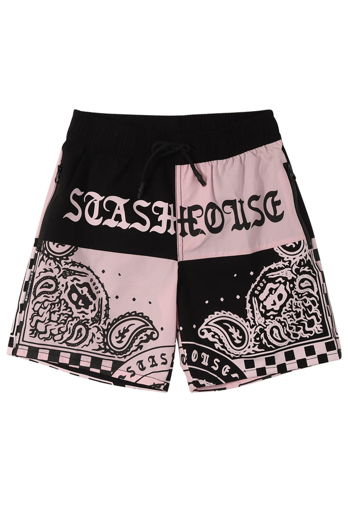 "SCARF" ROSE PANEL YOUTH LIFESTYLE SHORTS