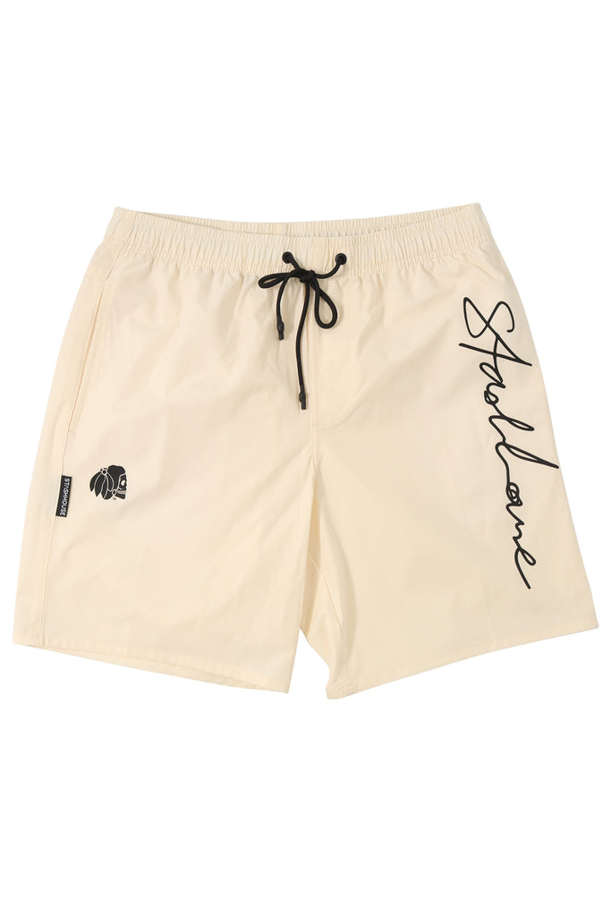 "SCRIPT" BUTTER LIFESTYLE SHORTS