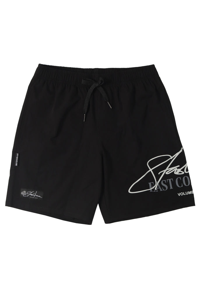 "SIGNATURE" BLACK LIFESTYLE SHORTS