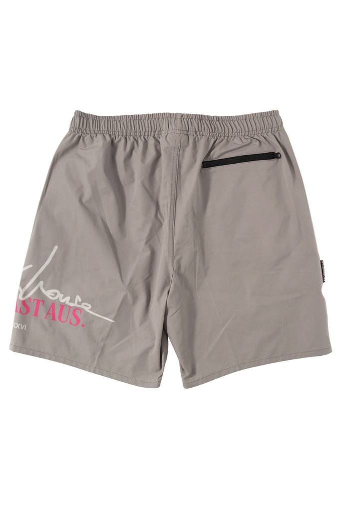 "SIGNATURE" CHARCOAL LIFESTYLE SHORTS
