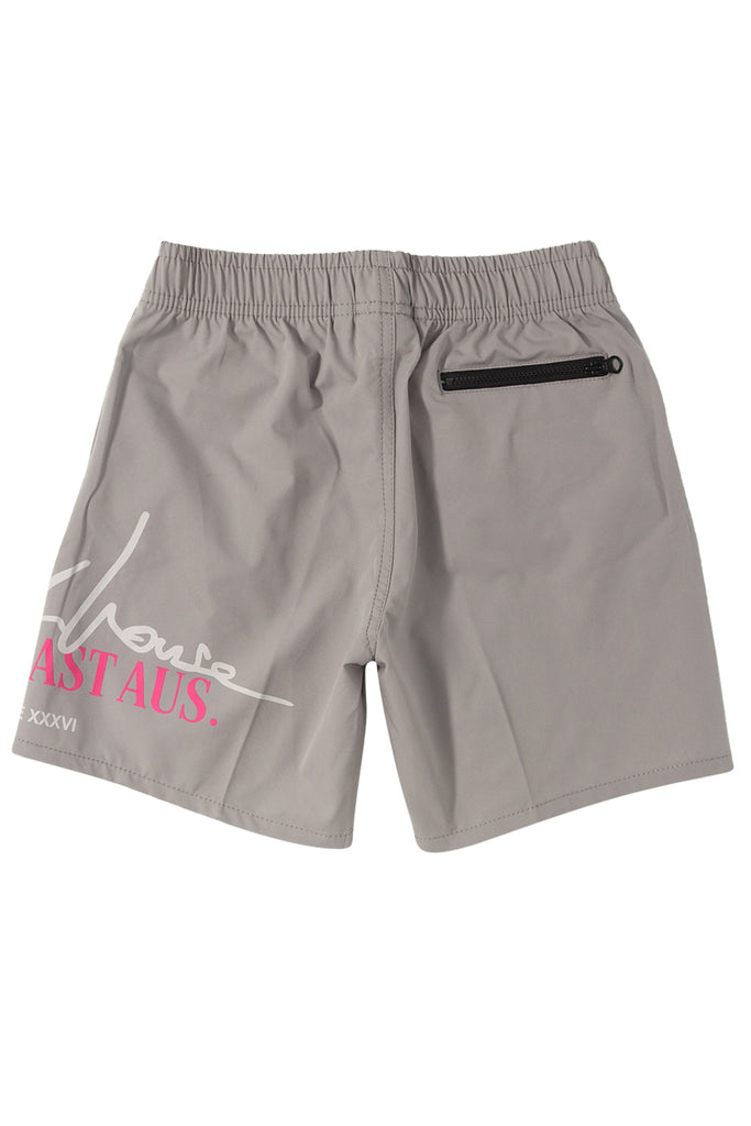 "SIGNATURE" CHARCOAL YOUTH LIFESTYLE SHORTS