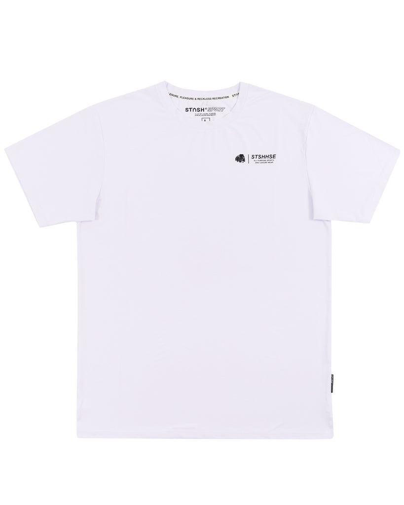 "ALL PURPOSE" WHITE ACTIVE WEAR TEE
