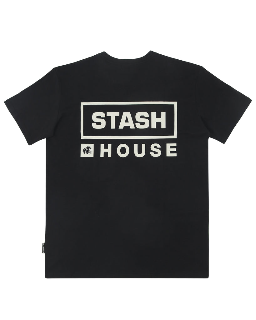 "SQUARED" BLACK REGULAR TEE