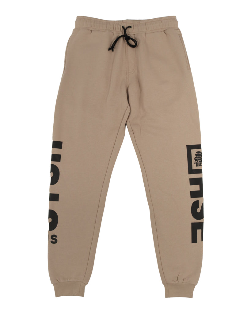 "TITLE" TAUPE TRACK PANTS