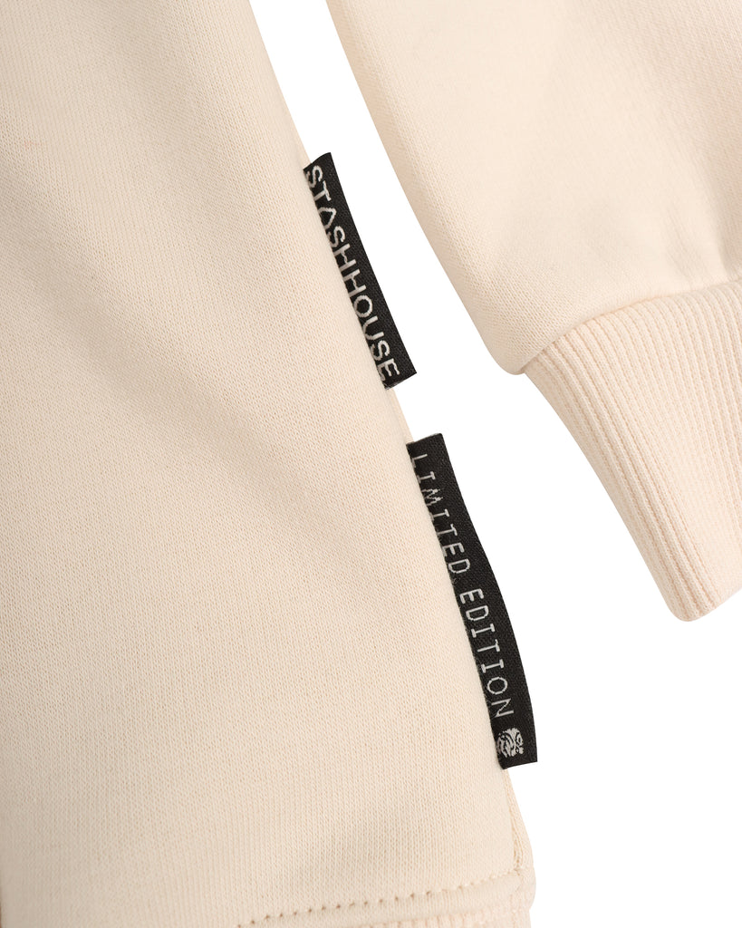 "HOOLIGANS" BUTTER TODDLER PULL OVER HOOD